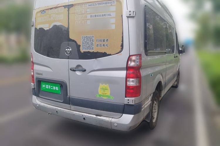 Used Foton Toano 2022 2.0T Manual Tongtu Multi-Function Long Wheelbase Mid-Roof Single-Tire 5/6/7/9-Seater 4F20TC3 Rear Right 45 Deg