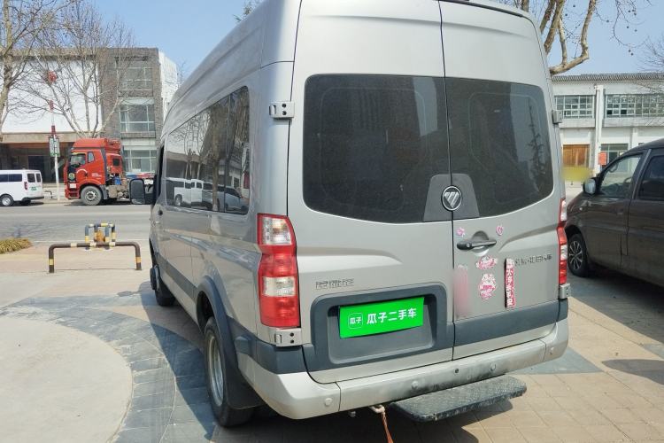 Used Foton Toano 2023 2.5T Manual Jixiang Multi-Function Long-Wheelbase Mid-Height Model with Dual Rear Tires Available in 7/9-Seater Configurations Rear Left 45 Deg