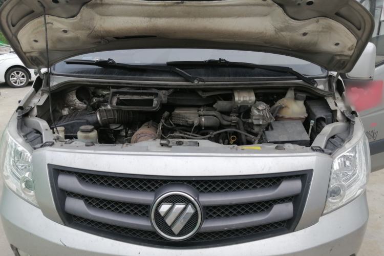 Used Foton Toano 2023 2.0T Manual Jixiang Van Extended Wheelbase Ultra-High Roof Rear Single Tire 3-Seater Engine Bay
