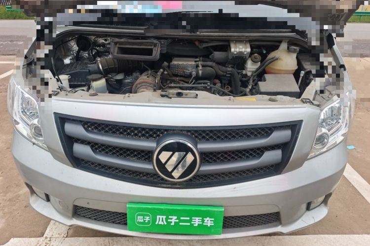 Used Foton Toano 2023 Joy Elephant Van 2.0T Manual Long Wheelbase Mid-Roof Design Rear Single Tire 3-Seater Engine Bay