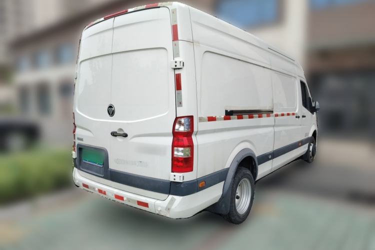 Used Foton Toano 2023 2.5T Manual Jixiang Van Extended Wheelbase Mid-Roof Design with Rear Dual Tires 3-Seater Rear Right 45 Deg