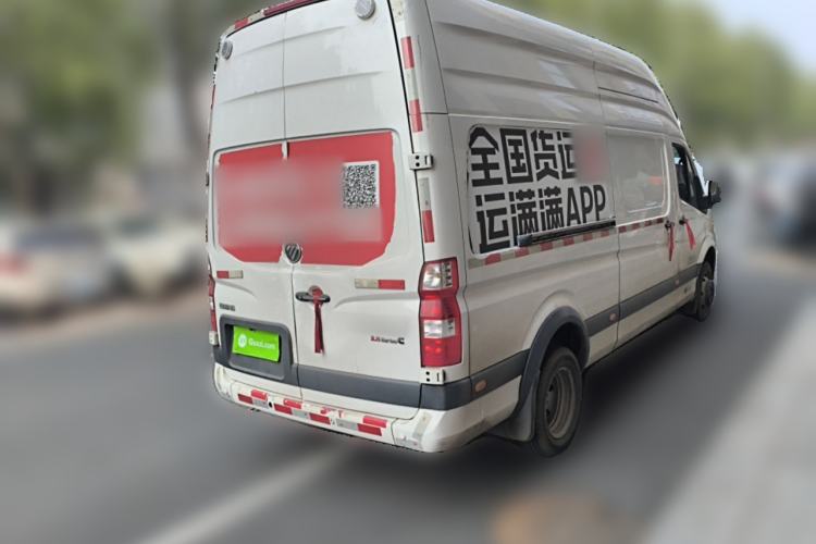 Used Foton Toano 2023 2.8T Manual Jixiang Van Extended Wheelbase Ultra-High Roof with Rear Dual Tires 3-Seater Rear Right 45 Deg
