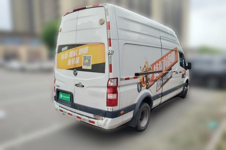 Used Foton Toano 2023 2.5T Manual Jixiang Van Extended Wheelbase Ultra-High Roof with Rear Dual Tires 3-Seater Rear Right 45 Deg