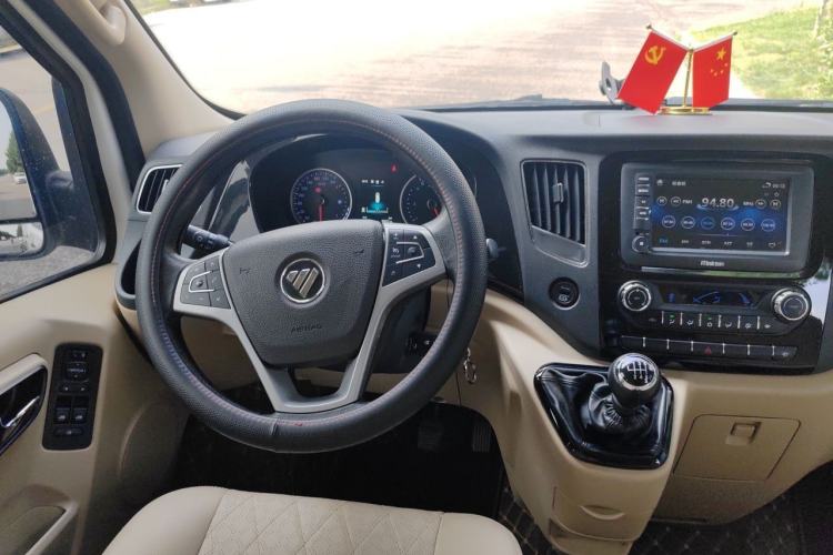 Used Foton Toano 2023 2.0T Manual Jixiang Long Wheelbase Mid-Top Rear Single Tire 7/9-Seater Steering Wheel