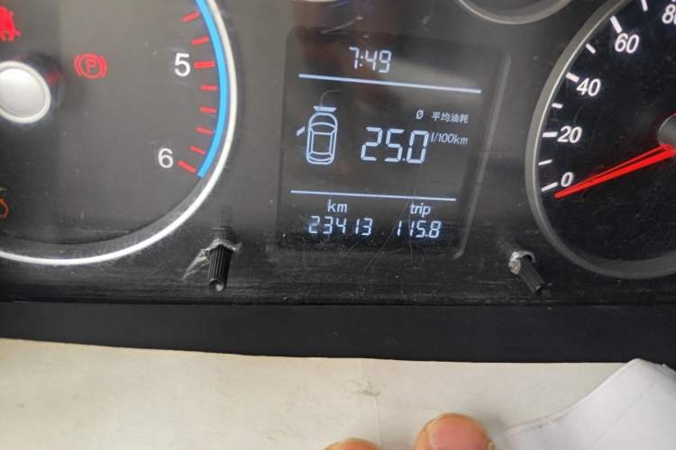Used Foton Toano  Odometer Close Up