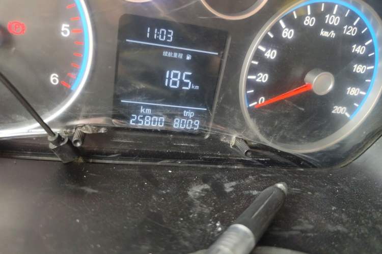 Used Foton Toano  Odometer Close Up