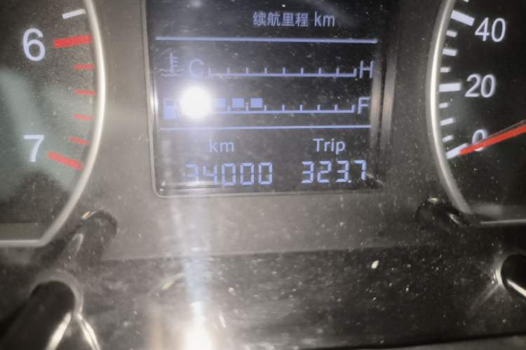 Used Foton Tunland  Odometer Close Up