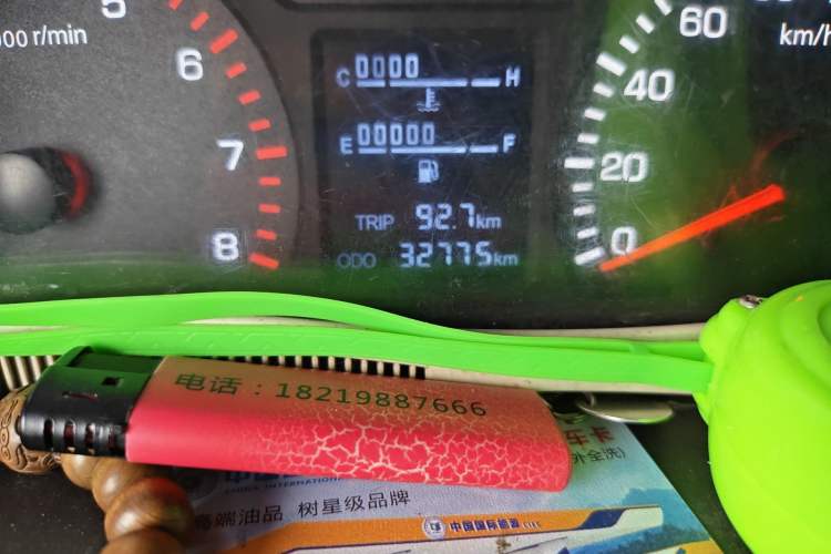 Used Foton Xiangling V 2018 1.2L Semi-承载 3170 mm Wheelbase (Flatbed) 4W12M1 Odometer Close Up