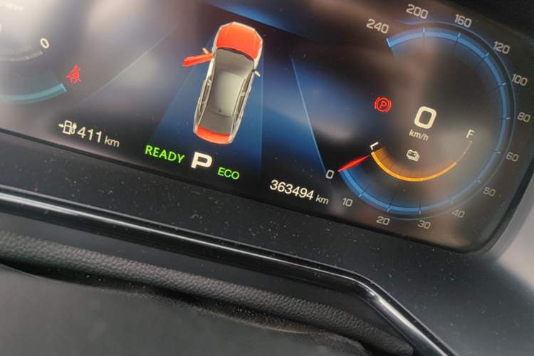 Used GAC Group EA6 2021 Luxury Edition Odometer Close Up