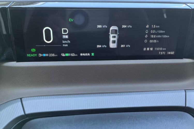 Used GAC Trumpchi E8 New Energy 2024 150km PRO Odometer Close Up