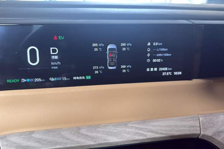 Used GAC Trumpchi E8 New Energy 2024 150km MAX+ Odometer Close Up