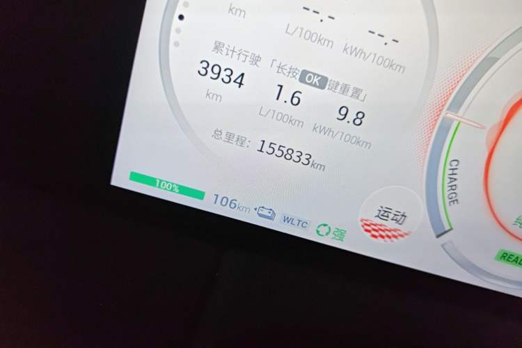 Used GAC Trumpchi E9 2023 E9 Championship Edition Odometer Close Up