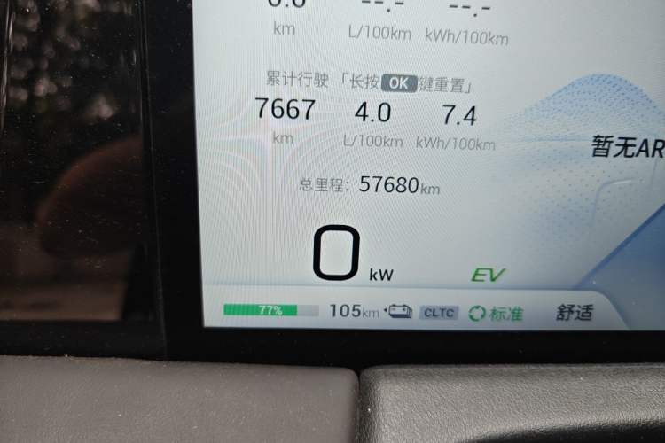 Used GAC Trumpchi E9 2023 E9 MAX Odometer Close Up