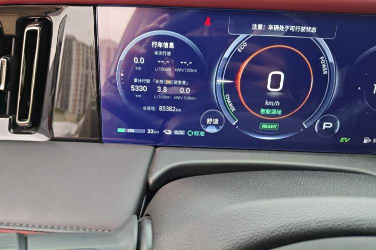 Used GAC Trumpchi E9 2023 E9 Master Model Odometer Close Up