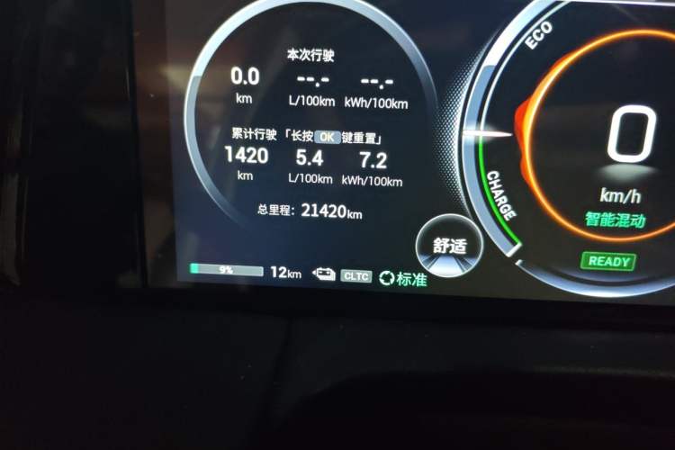 Used GAC Trumpchi E9 2023 E9 MAX Odometer Close Up
