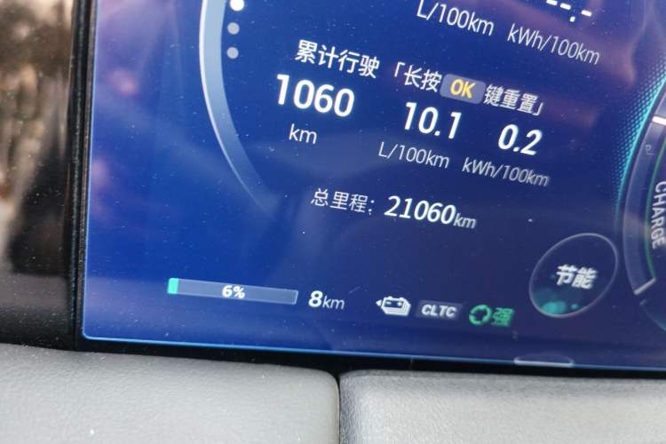 Used GAC Trumpchi E9 2023 E9 Master Model Odometer Close Up