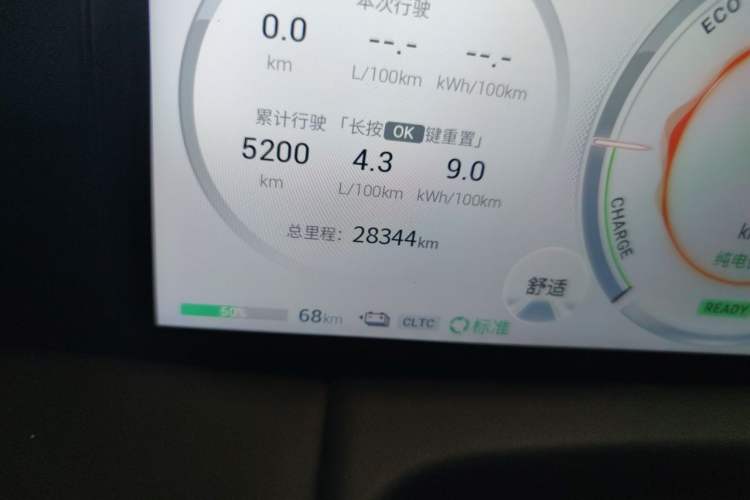 Used GAC Trumpchi E9 2023 E9 Championship Edition Odometer Close Up