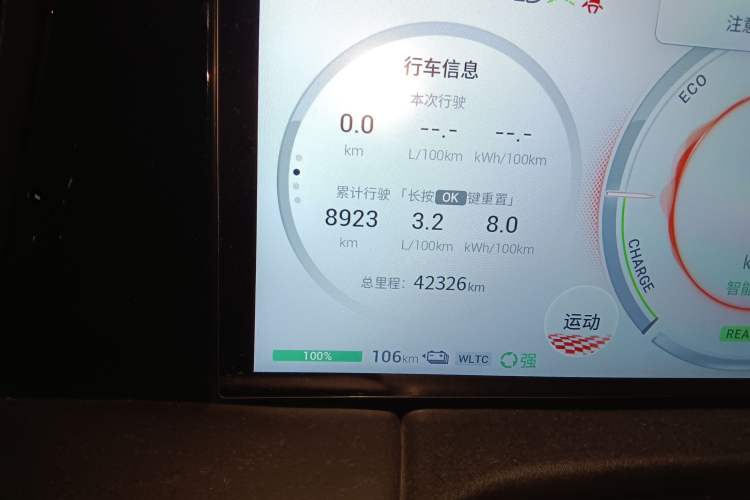 Used GAC Trumpchi E9 2023 E9 PRO Odometer Close Up