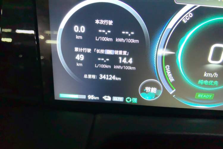 Used GAC Trumpchi E9 2024 E9 Deluxe Edition Odometer Close Up