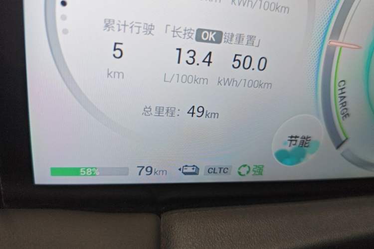 Used GAC Trumpchi E9 2024 E9 Master Edition Odometer Close Up