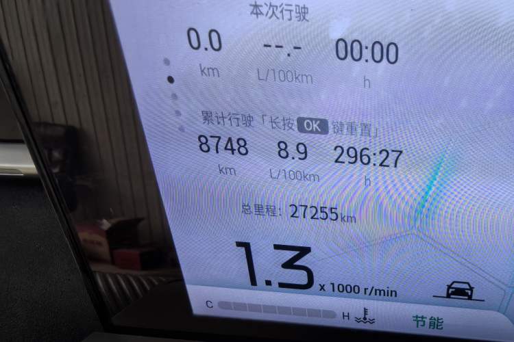 Used GAC Trumpchi EMKOO 2022 1.5T Supernova Max Edition Odometer Close Up