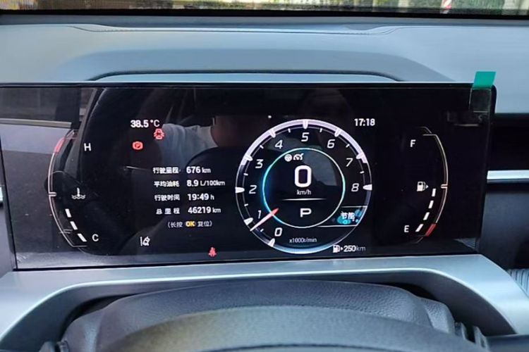 Used GAC Trumpchi EMKOO 2022 1.5T Supernova Pro Edition Odometer Close Up
