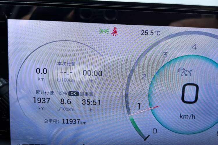 Used GAC Trumpchi EMKOO 2022 2.0T Neutron Star Max Edition Odometer Close Up