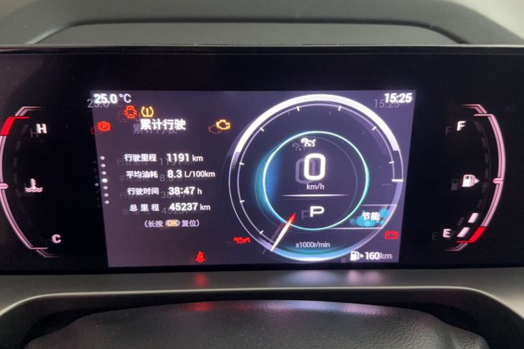 Used GAC Trumpchi EMKOO 2022 1.5T Supernova Pro Edition Odometer Close Up