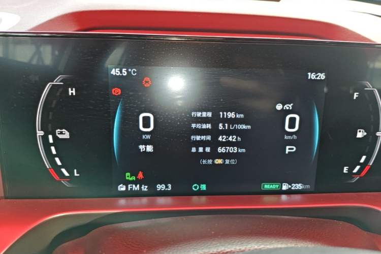Used GAC Trumpchi EMKOO 2022 2.0 ATK TwinStar Pro Edition Instrument Cluster