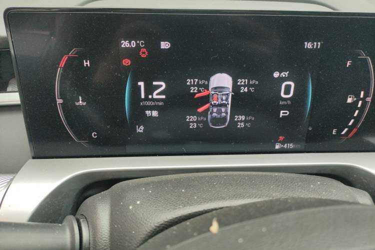 Used GAC Trumpchi EMKOO 2022 1.5T Supernova Pro Edition Instrument Cluster