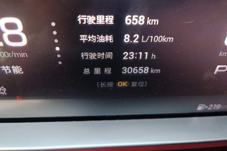 Used GAC Trumpchi EMKOO 2022 1.5T Supernova Pro Edition Odometer Close Up