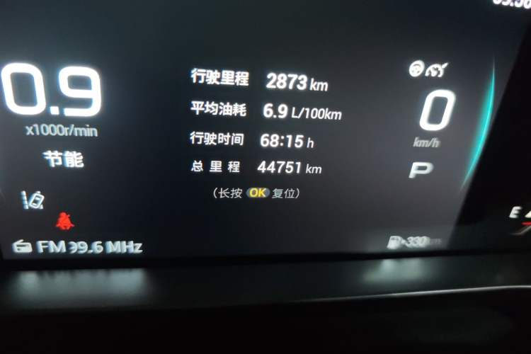 Used GAC Trumpchi EMKOO 2022 1.5T Supernova Pro Edition Odometer Close Up