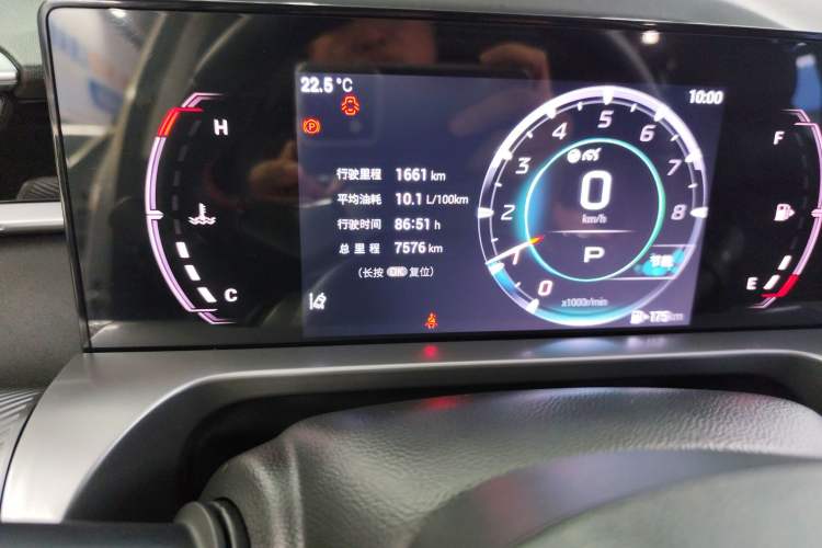 Used GAC Trumpchi EMKOO 2022 1.5T Supernova Pro Edition Odometer Close Up