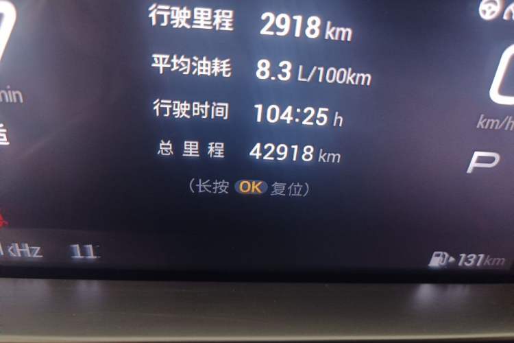 Used GAC Trumpchi EMKOO 2022 1.5T Supernova Pro Edition Odometer Close Up