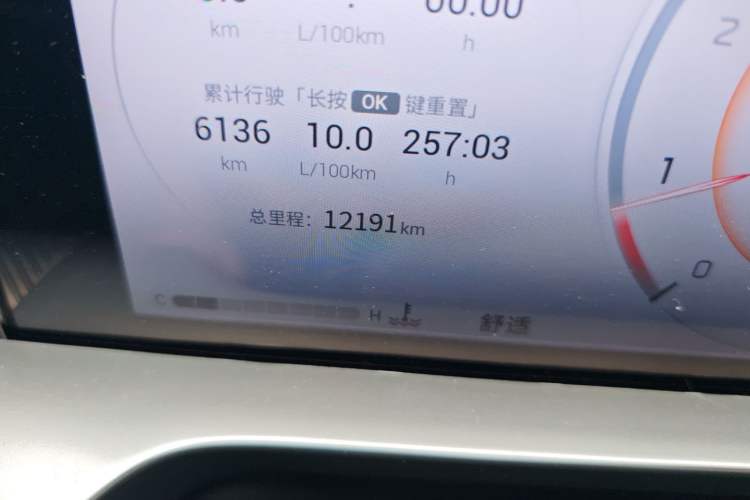 Used GAC Trumpchi EMKOO 2022 1.5T Supernova Max Edition Odometer Close Up