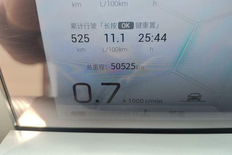 Used GAC Trumpchi EMKOO 2022 2.0T Neutron Star Max Edition Odometer Close Up