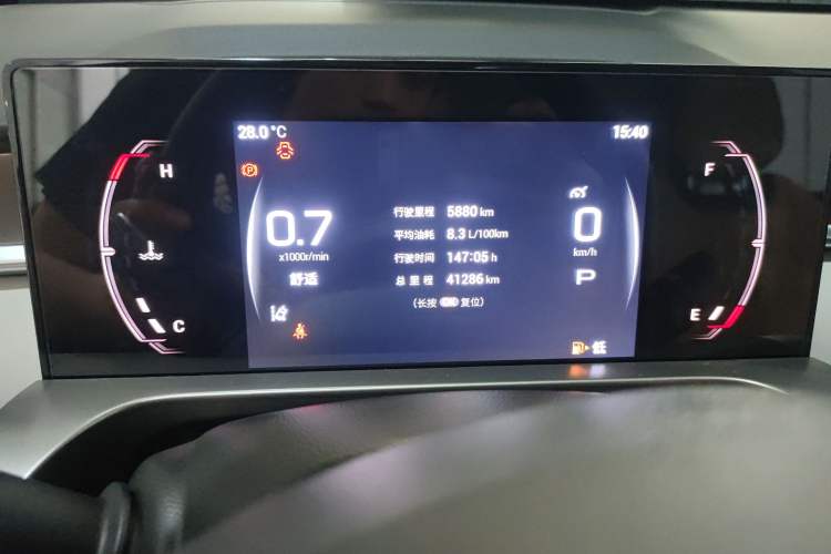Used GAC Trumpchi EMKOO 2022 1.5T Supernova Pro Edition Odometer Close Up