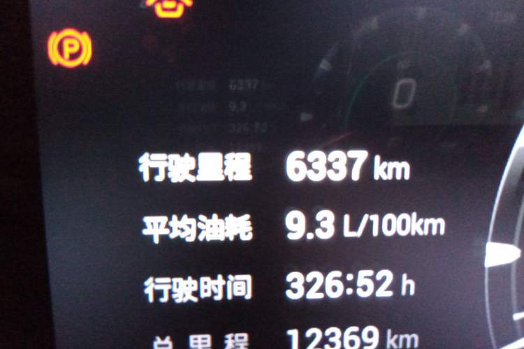 Used GAC Trumpchi EMKOO 2022 1.5T Supernova Pro Edition Odometer Close Up