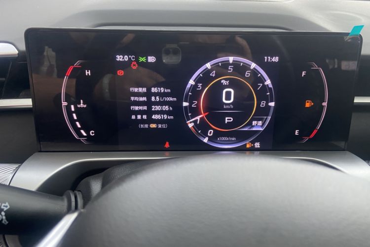 Used GAC Trumpchi EMKOO 2022 1.5T Supernova Edition Odometer Close Up