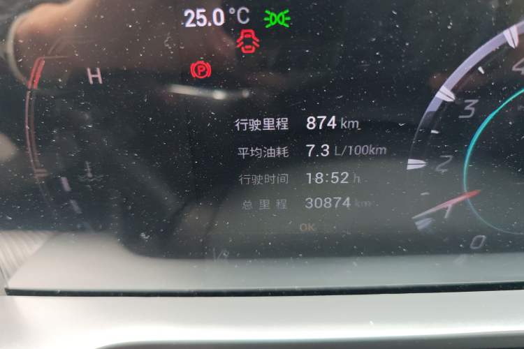 Used GAC Trumpchi EMKOO 2022 1.5T Supernova Pro Edition Odometer Close Up