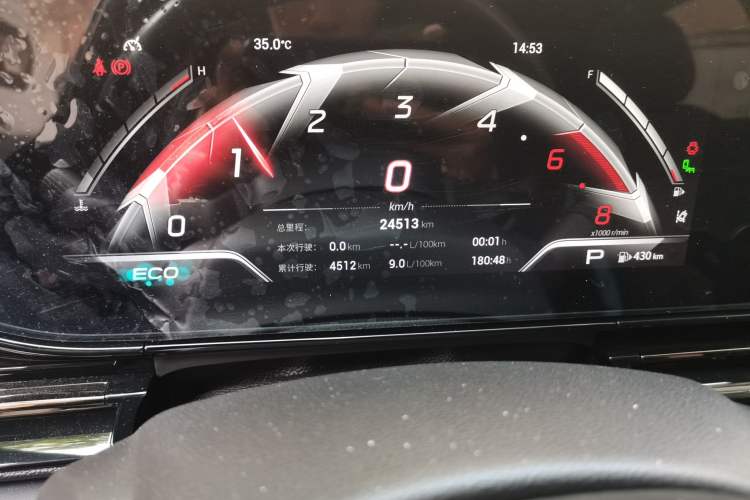 Used GAC Trumpchi EMPOW 2023 270T DCT J16 Galaxy Fighter Edition Odometer Close Up