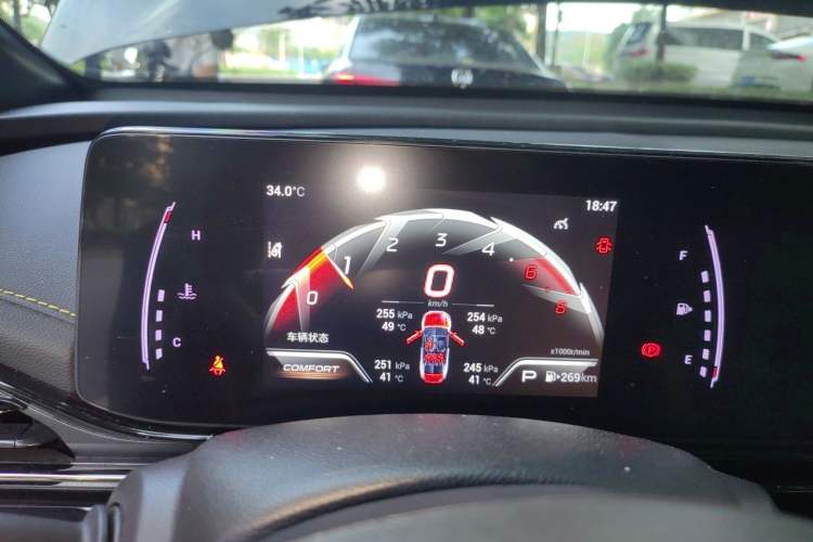 Used GAC Trumpchi EMPOW 2021 270T DCT J15 Version Instrument Cluster