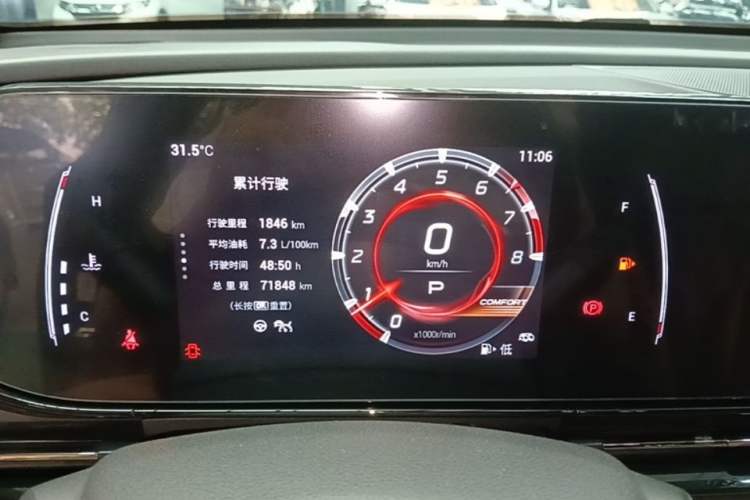 Used GAC Trumpchi EMPOW 2021 270T DCT J15 Version Instrument Cluster