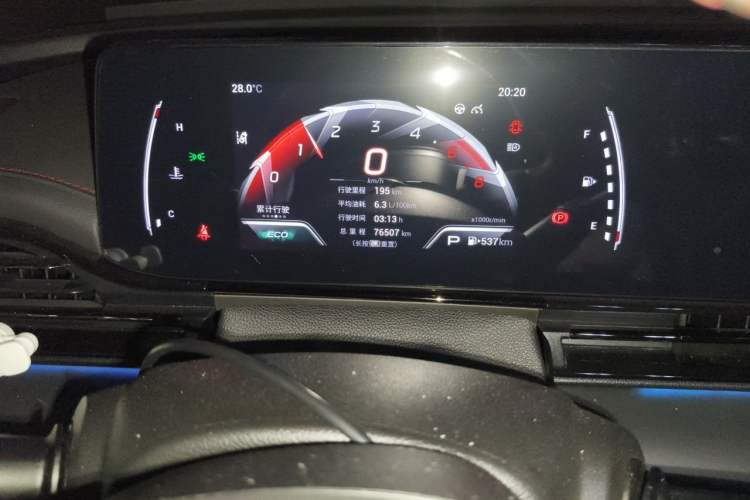 Used GAC Trumpchi EMPOW 2021 270T DCT J15 Version Odometer Close Up