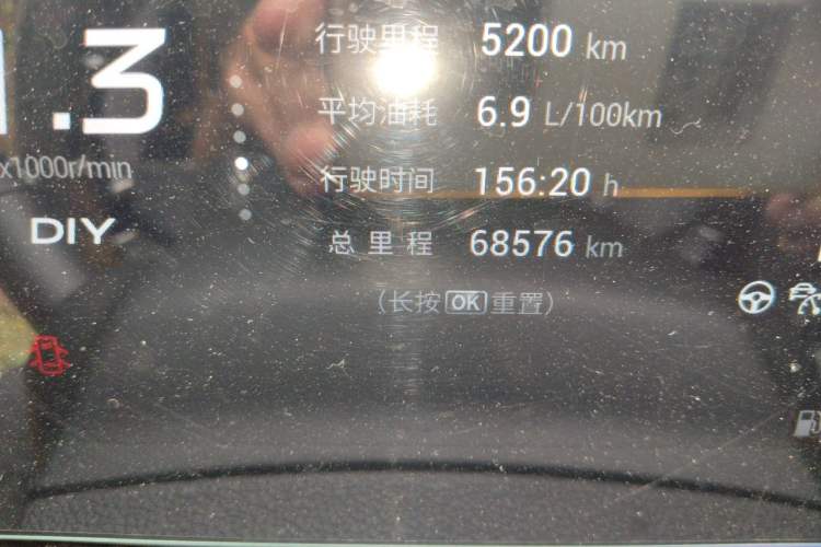 Used GAC Trumpchi EMPOW 2021 270T DCT J15 Version Odometer Close Up