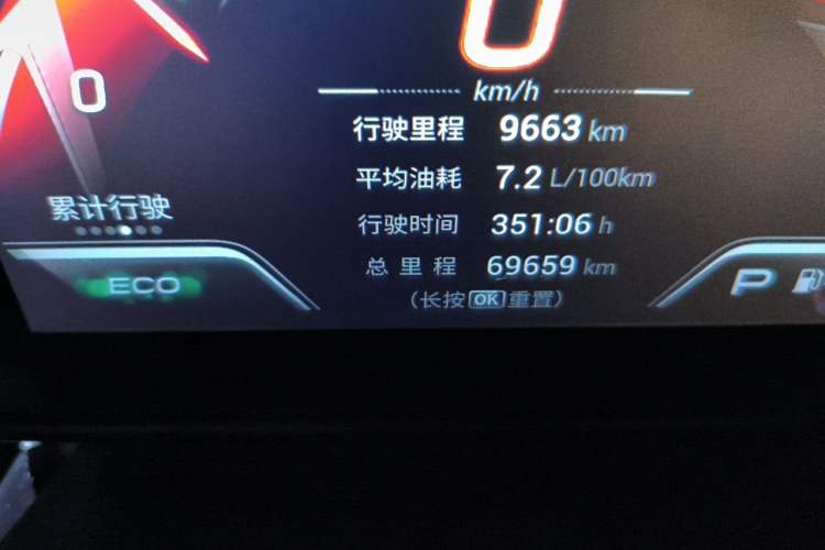 Used GAC Trumpchi EMPOW 2021 270T DCT J15 Version Odometer Close Up