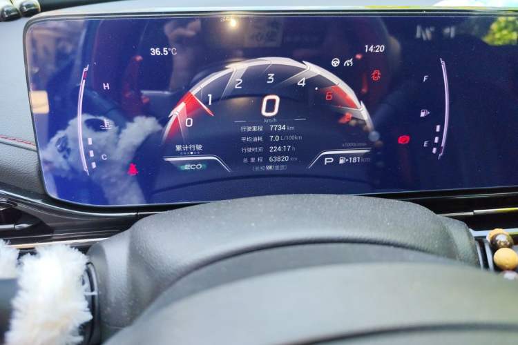 Used GAC Trumpchi EMPOW 2021 270T DCT J15 Version Odometer Close Up
