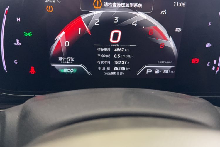 Used GAC Trumpchi EMPOW 2021 270T DCT J15 Version Odometer Close Up