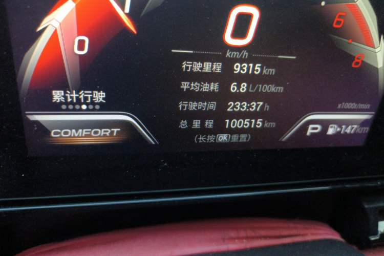 Used GAC Trumpchi EMPOW 2021 270T DCT J15 Version Odometer Close Up