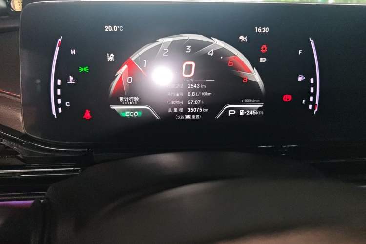Used GAC Trumpchi EMPOW 2021 270T DCT J15 Version Odometer Close Up